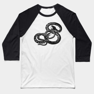 Poisonous Black Snake Baseball T-Shirt